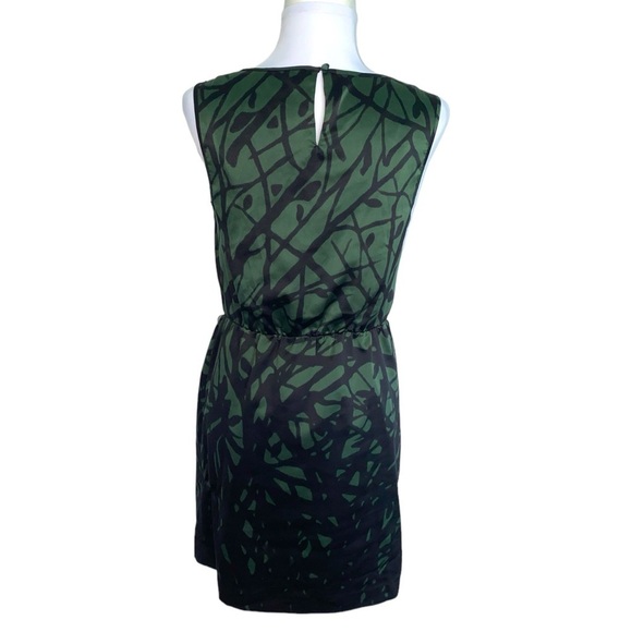 The Limited Size S Geometric Green Black Sleeveless Dress - Picture 3 of 4